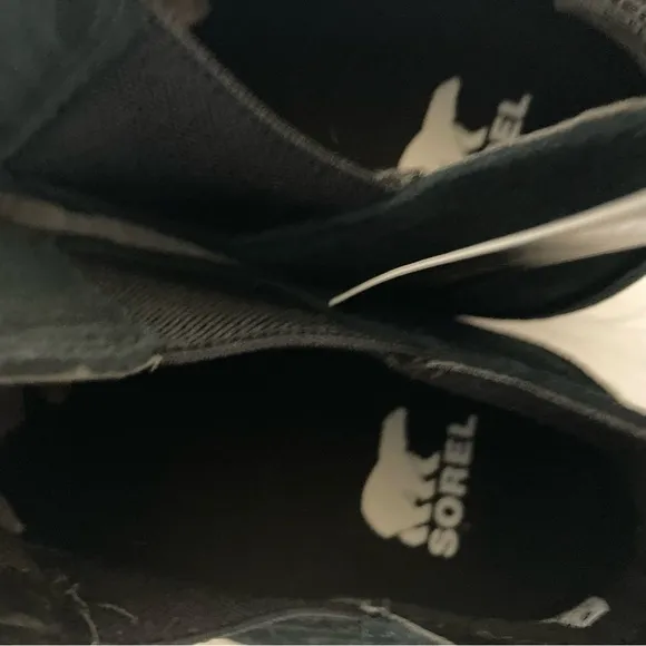 Sorel Out N About Black Suede Ankle Boots