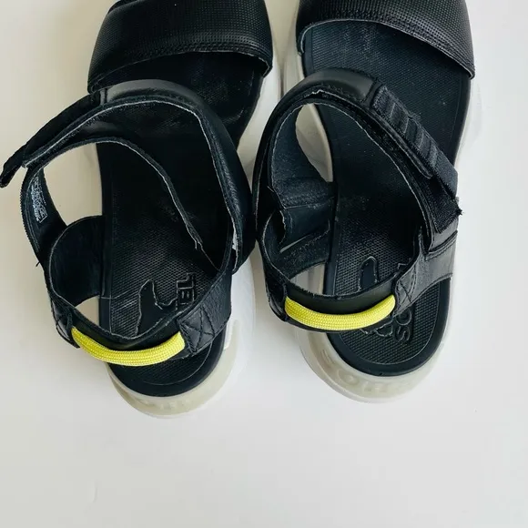 Sorel SIZE 7 Explorer Blitz Stride Sandals in black