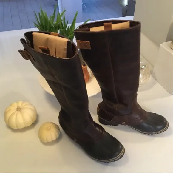 Sorel Slimpack Tall Riding Boots EUC Size:7.5