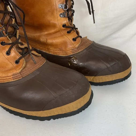 Sorel SUPERIOR  tan Leather/rubber Snow/Work boots Size 12