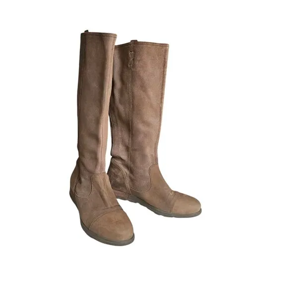 Sorel Tall Boots Women's SZ 11 Pull on Brown Leather Western Horse Ride Rodeo
