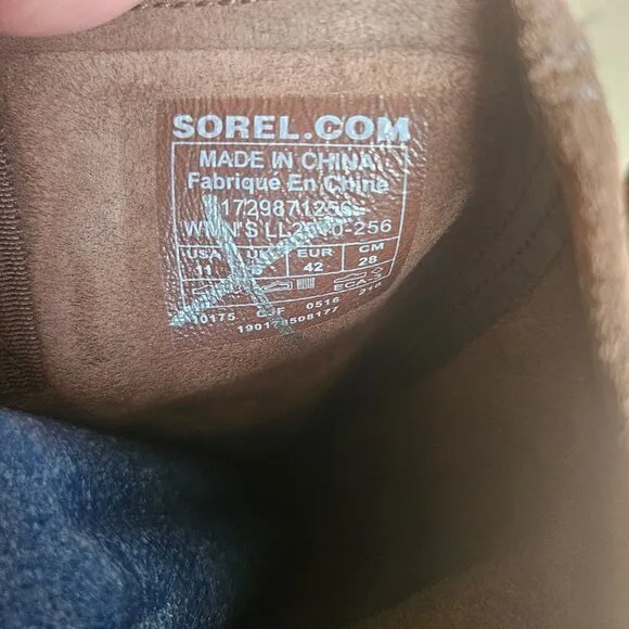 Sorel Tall Boots Women's SZ 11 Pull on Brown Leather Western Horse Ride Rodeo