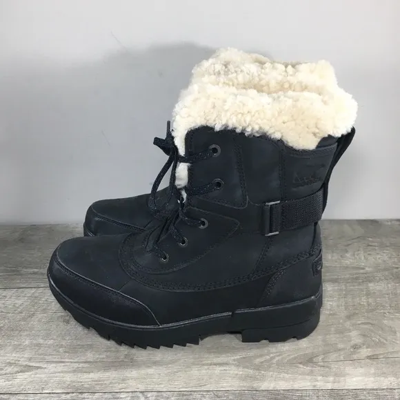 Sorel Tivoli IV Parc Waterproof Boots Black Sea Salt Women’s NL4471 Size 9.5