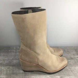 Sorel Womens After Hours Beach Waterproof Suede Mid Top Tan Boots NL2563 Size 9