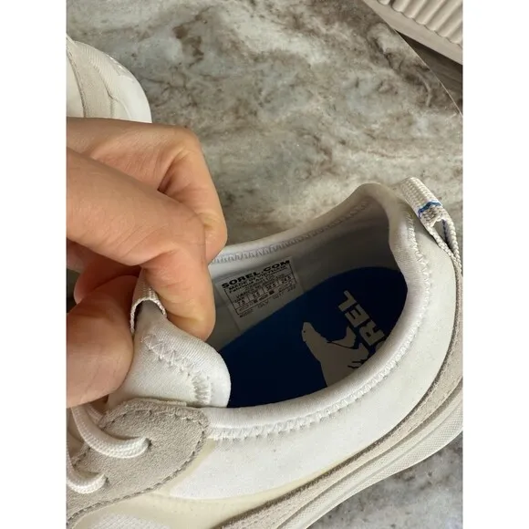Sorel Womens Cream ONA 503 Lace Up Casual Athletic Shoes Size US 7.5 M EU 38
