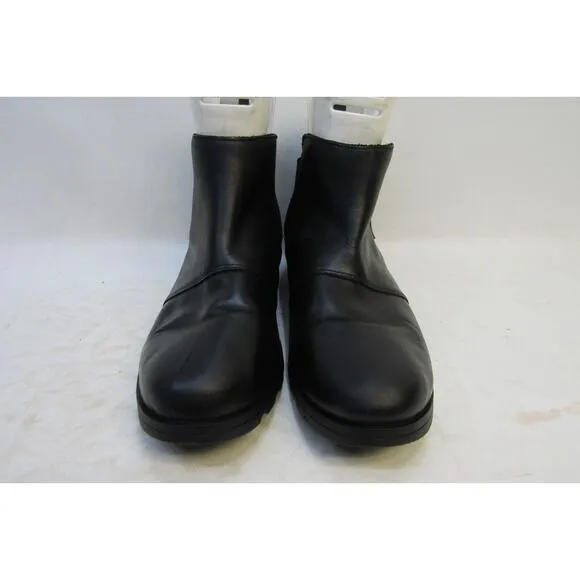 Sorel Womens Size 11 M Black Leather Chelsea Ankle Boots Booties