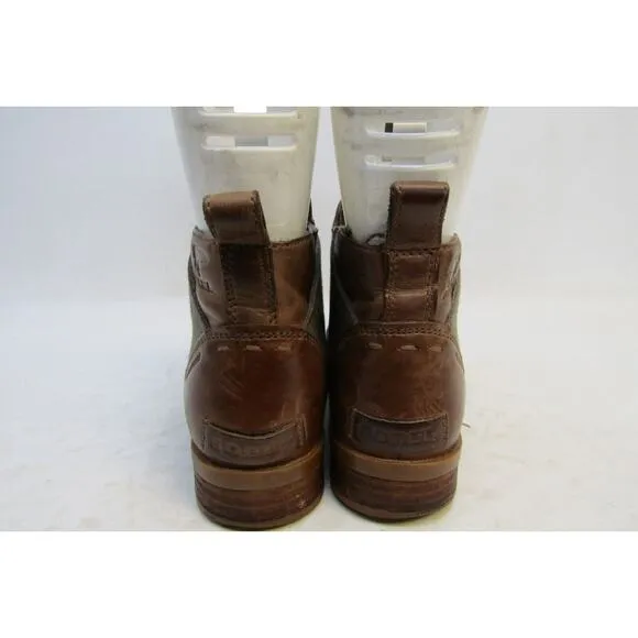 Sorel Womens Size 8 M Brown Leather Chelsea Zip Ankle Boots Booties