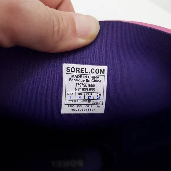 SOREL Bubblegum Pink Tall Rain Waterproof Winter Play  Boots