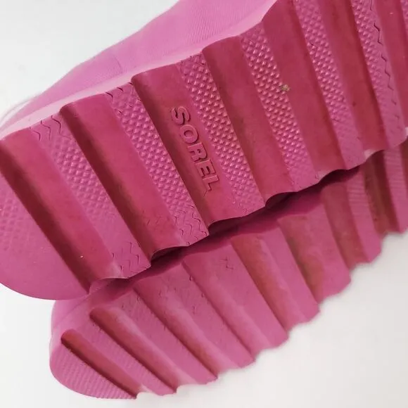 SOREL Bubblegum Pink Tall Rain Waterproof Winter Play  Boots
