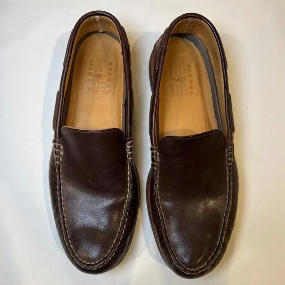 Sperry Top Sider Wave Driver Shoes Mens 12M Leather Driving Loafers