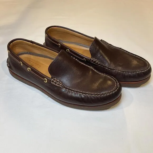 Sperry Top Sider Wave Driver Shoes Mens 12M Leather Driving Loafers