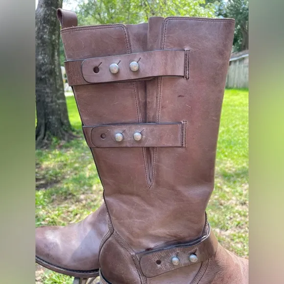 Spirit by Lucchese Boots Women’s US 10 Brown Leather Riding Western Cowboy