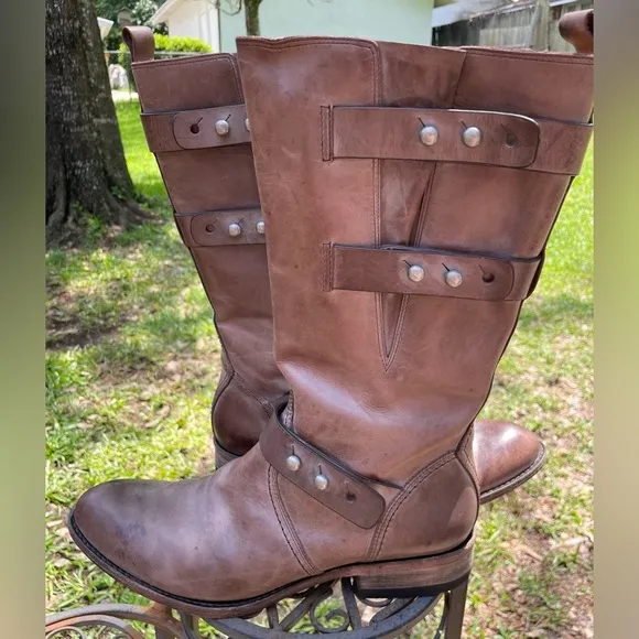 Spirit by Lucchese Boots Women’s US 10 Brown Leather Riding Western Cowboy