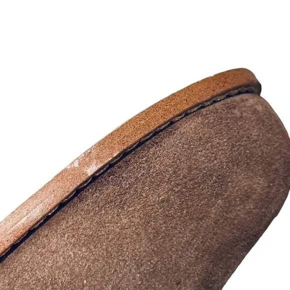 Splendid Womens Brown Suede Block Heel Ankle Boots