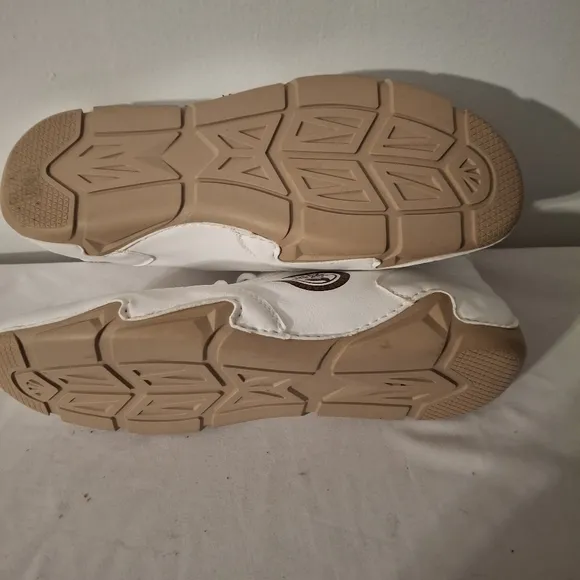 Spor7 White and Tan Men's Leather High Top Athletic Shoes