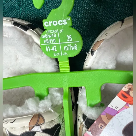 Squishmallows can cozzy croc sandals size 10