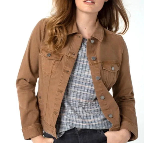 STAR SHAPE Distressed Fringe Frayed Cut-Out Denim Jean Jacket Lili Sidonio NWT
