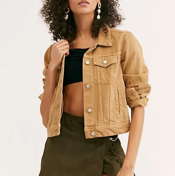 STAR SHAPE Distressed Fringe Frayed Cut-Out Denim Jean Jacket Lili Sidonio NWT