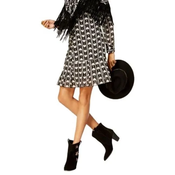 Star Embellished Suede Ankle Boots