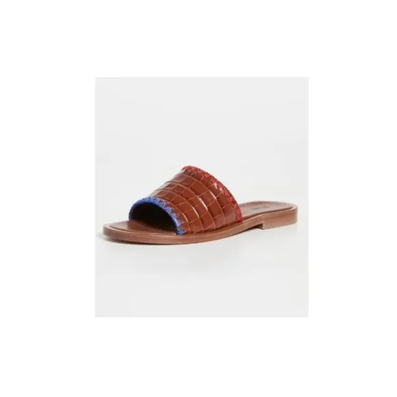 STAUD Genie Leather Sandals.