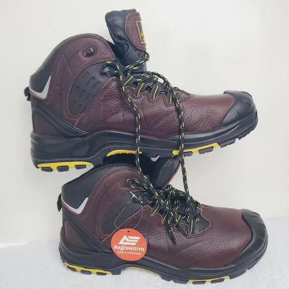 Steel Toe Work Boots 11.5 Men Waterproof Horse Non Slip Industrial Construction