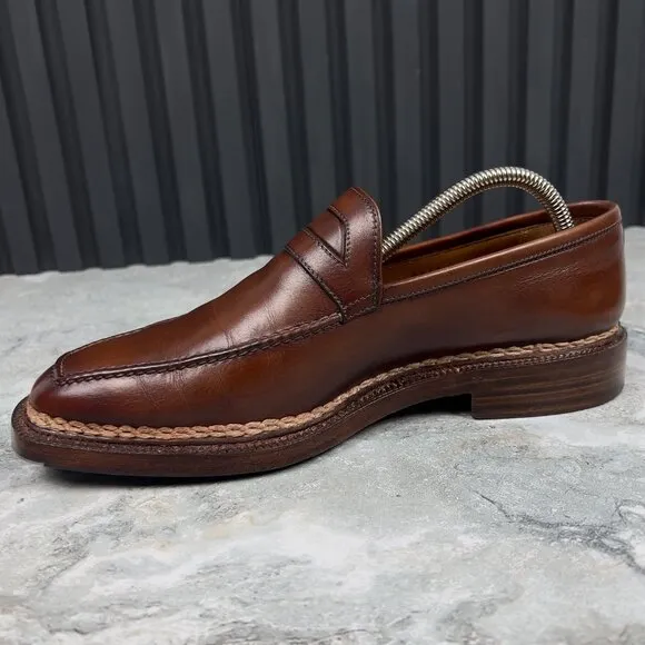 StefanoBi Manifattura Ferrarese Casual Loafers Brown Leather 7 OS or 8 US 41 EUR