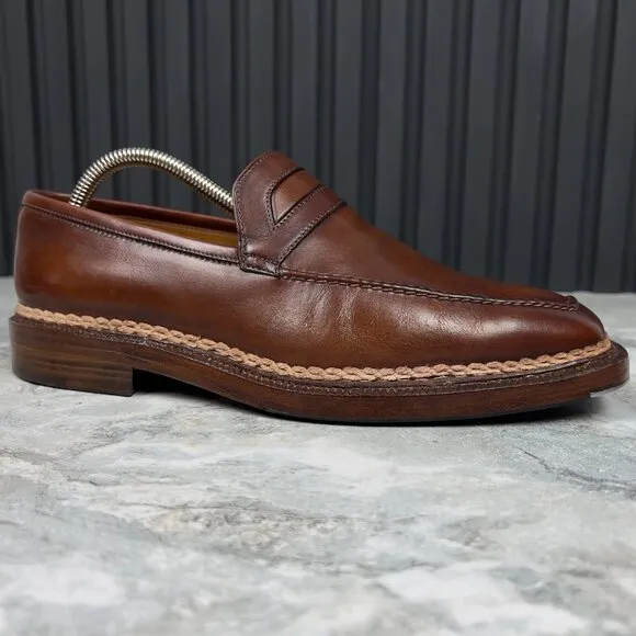 StefanoBi Manifattura Ferrarese Casual Loafers Brown Leather 7 OS or 8 US 41 EUR