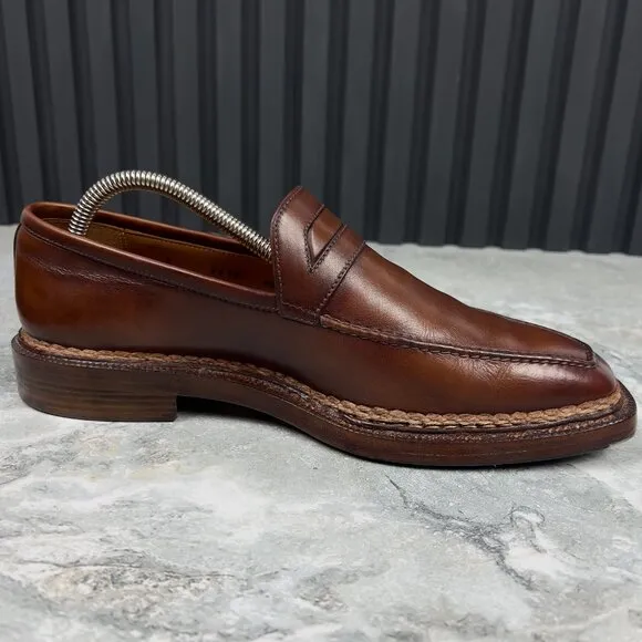 StefanoBi Manifattura Ferrarese Casual Loafers Brown Leather 7 OS or 8 US 41 EUR