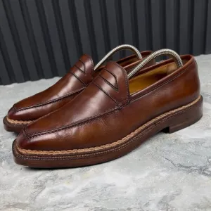 StefanoBi Manifattura Ferrarese Casual Loafers Brown Leather 7 OS or 8 US 41 EUR