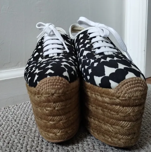 Stella McCartney Heart Platform Espadrilles 7.5