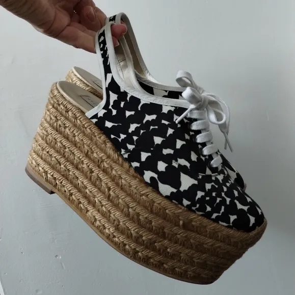 Stella McCartney Heart Platform Espadrilles 7.5