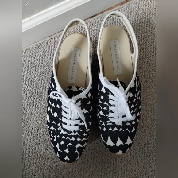 Stella McCartney Heart Platform Espadrilles 7.5