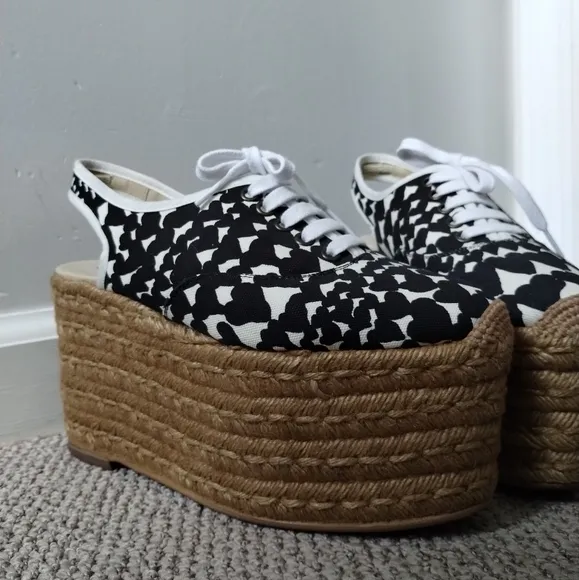 Stella McCartney Heart Platform Espadrilles 7.5