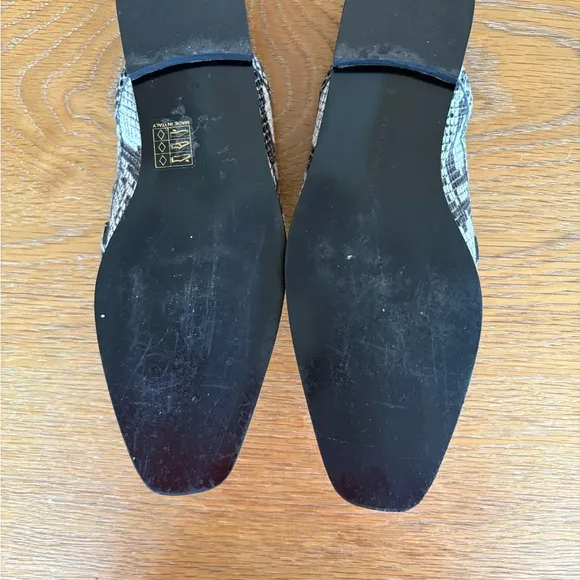 Stella McCartney Snake Print Loafers with Gold Detailing size 38