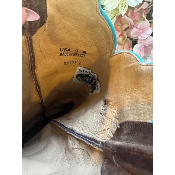 STERLING RIVER COWGIRL BOOTS -SR 140 BOOTS 9B(bota1500