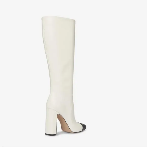Steve Madden Ally-C Leather Cap Toe Tall Boots