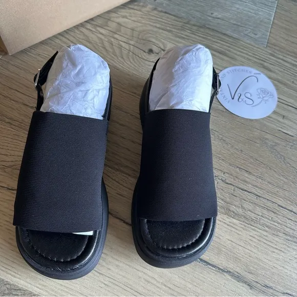 Steve Madden Jslinky Black Girls Sandals Size 4