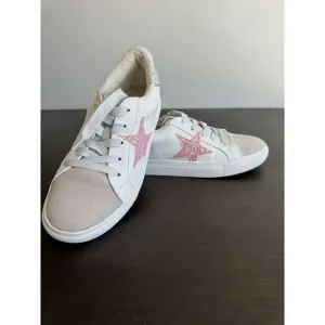 Steve Madden Kids Rezume Girls Athletic White Multi Sneakers 3 New Star shoes