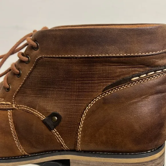 Steve Madden P-Klatin Brown Tan Leather Lace Up Chukka Boots - Men’s Size 11.5