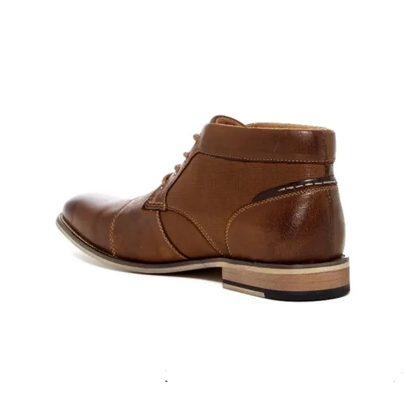 Steve Madden P-Klatin Brown Tan Leather Lace Up Chukka Boots - Men’s Size 11.5