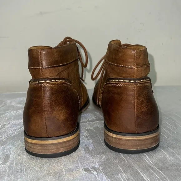 Steve Madden P-Klatin Brown Tan Leather Lace Up Chukka Boots - Men’s Size 11.5