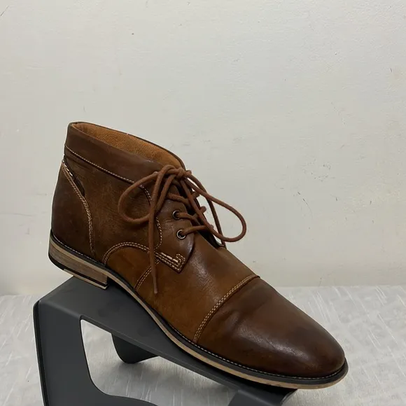 Steve Madden P-Klatin Brown Tan Leather Lace Up Chukka Boots - Men’s Size 11.5