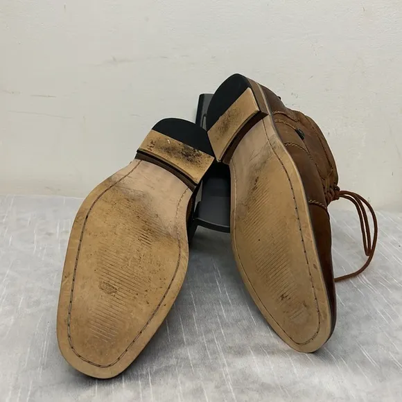 Steve Madden P-Klatin Brown Tan Leather Lace Up Chukka Boots - Men’s Size 11.5