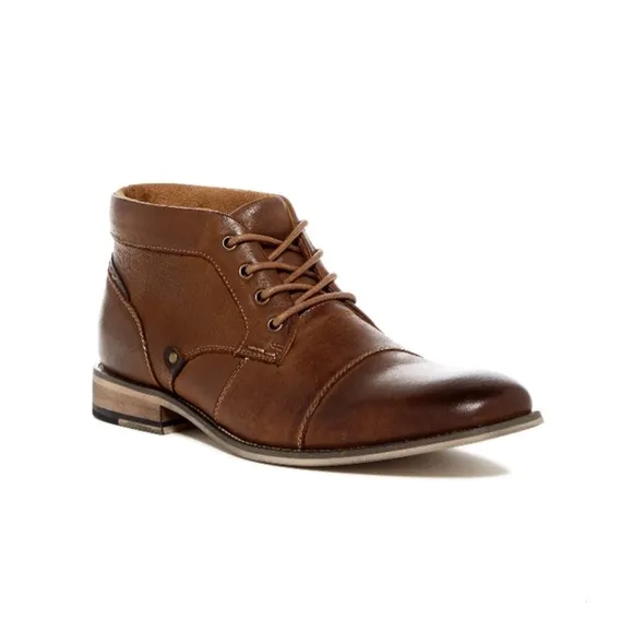 Steve Madden P-Klatin Brown Tan Leather Lace Up Chukka Boots - Men’s Size 11.5