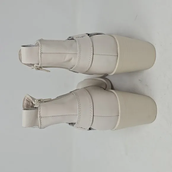 Steve Madden Wells Off White Moto Ankle Boots Size 8.5