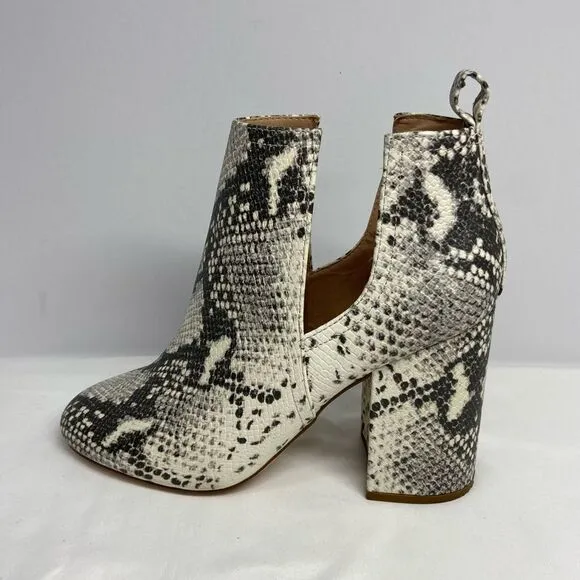 Steve Madden Nayna Snake Skin Print Ankle Booties 9.5M