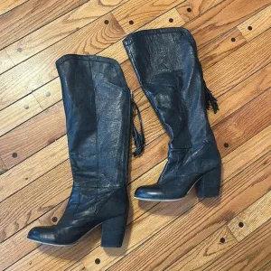 Steve Madden Leather Tall Boots Size 7