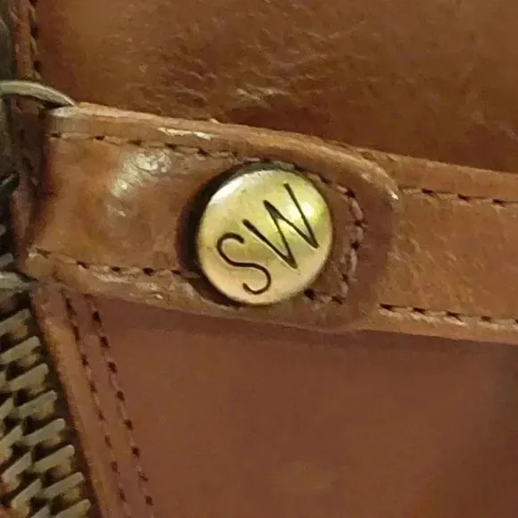 Stuart Weitzman Backstrap Boots Leather Shoes Saddle Old West Calf Bootie 6