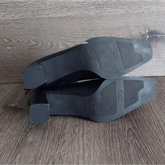 Stuart Weitzman Black Leather Ankle Boots Size 7