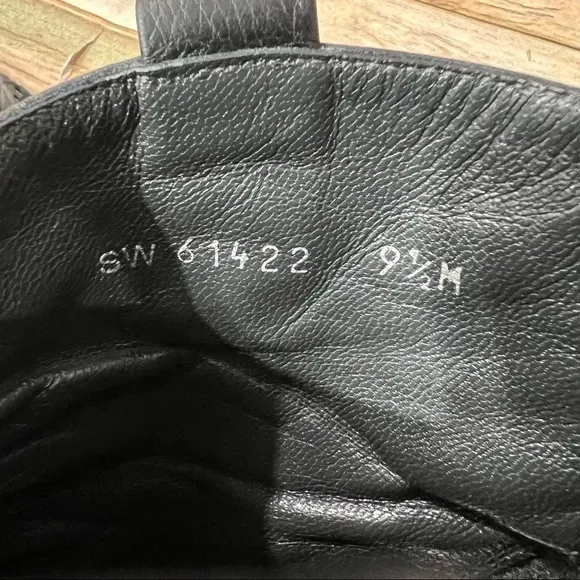 Stuart Weitzman Black Leather Ankle Boots